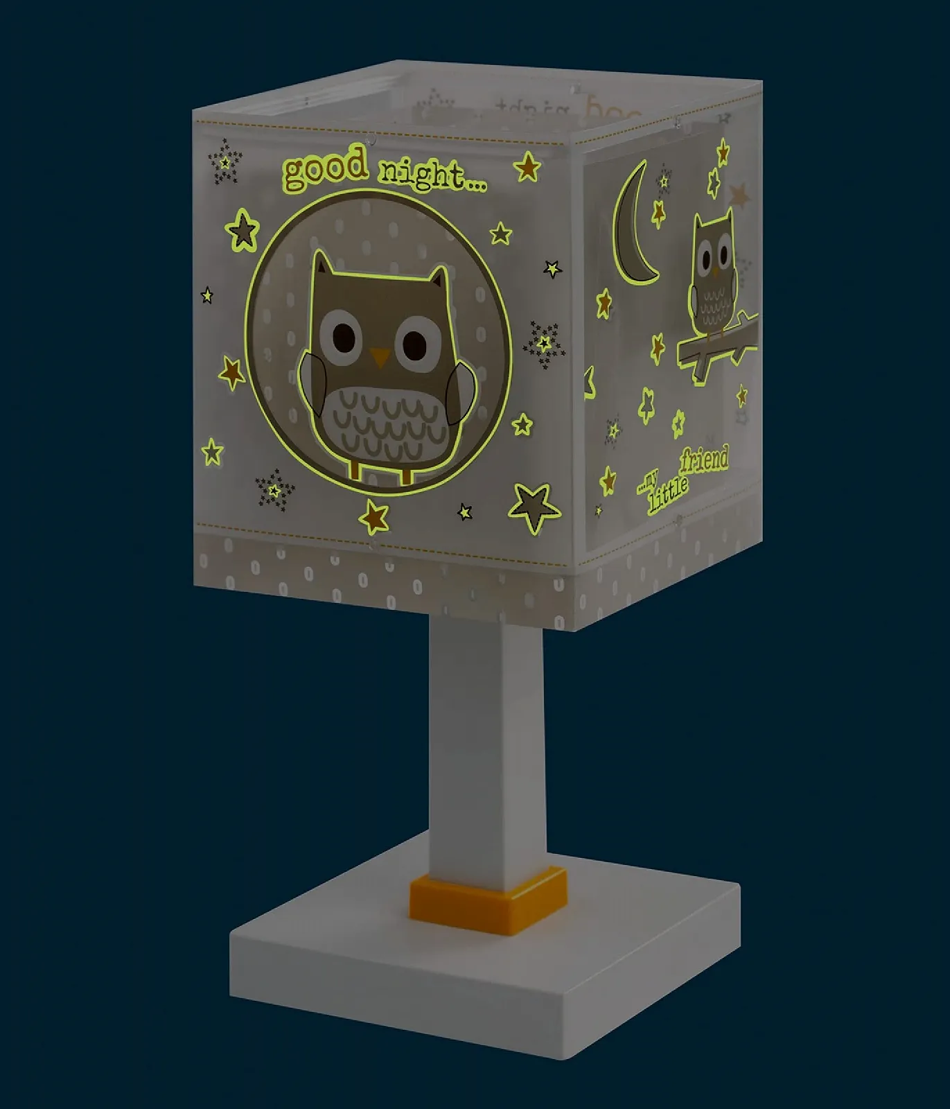 Настільна лампа Dalber Good Night 63391 дитяча Сова Тварини бежева, фото №4