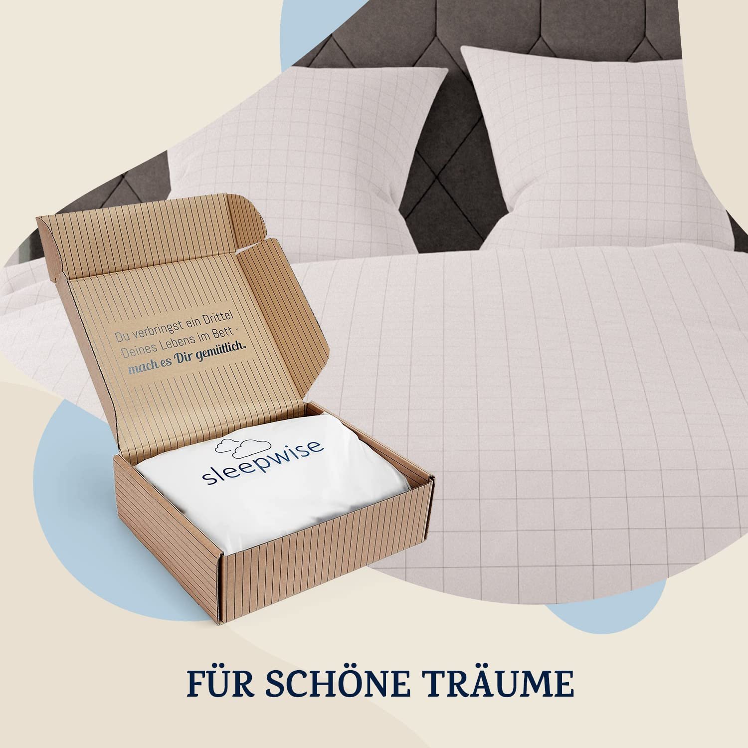 Постільна білизна sleepwise Зима, комплект з 2 предметів, 135 x 200 см, сірий/білий, фото №5