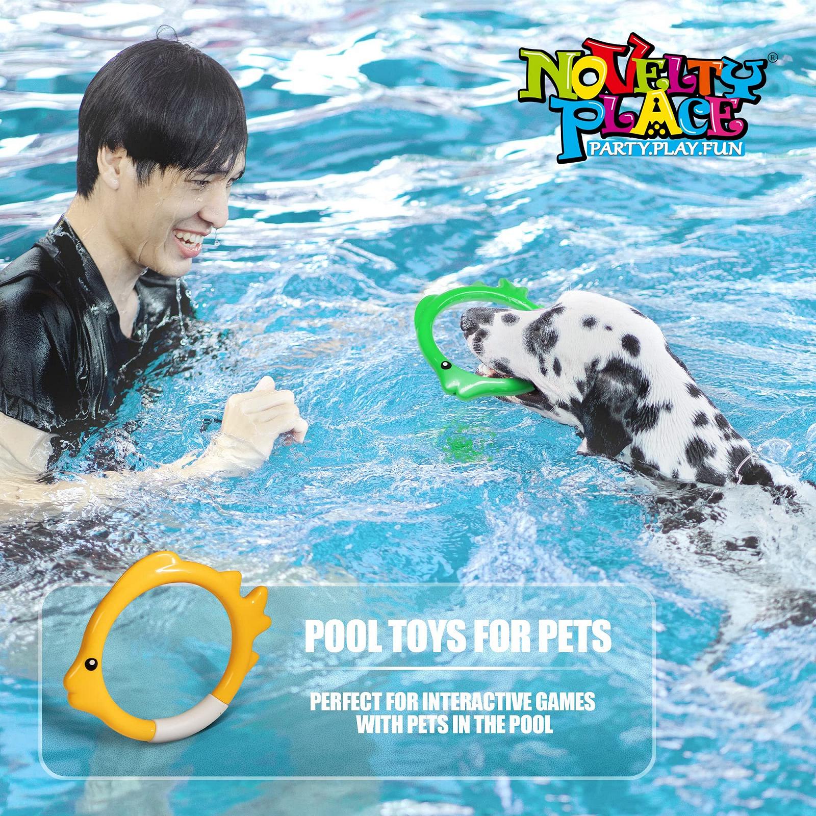 Кільця для води Novelty Place, набір 4 шт, у формі рибок, фото №7 Кільця для води Novelty Place, набір 4 шт, у формі рибок, фото №7