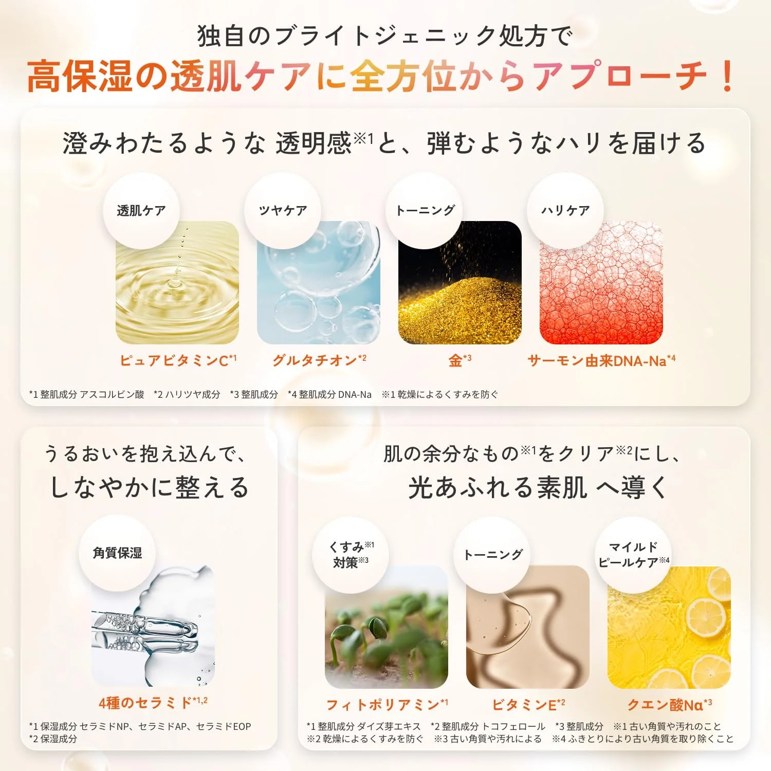 Маска для обличчя Lululun Aura Bright W 7 шт з ДНК лосося, нано вітаміном C, фото №4