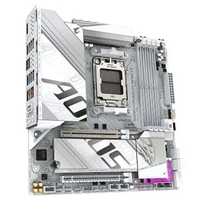 Материнская плата GIGABYTE B850M A ELT WF6E ICE (B850M AORUS ELITE WIFI6E ICE), фото №2 Материнская плата GIGABYTE B850M A ELT WF6E ICE (B850M AORUS ELITE WIFI6E ICE), фото №2