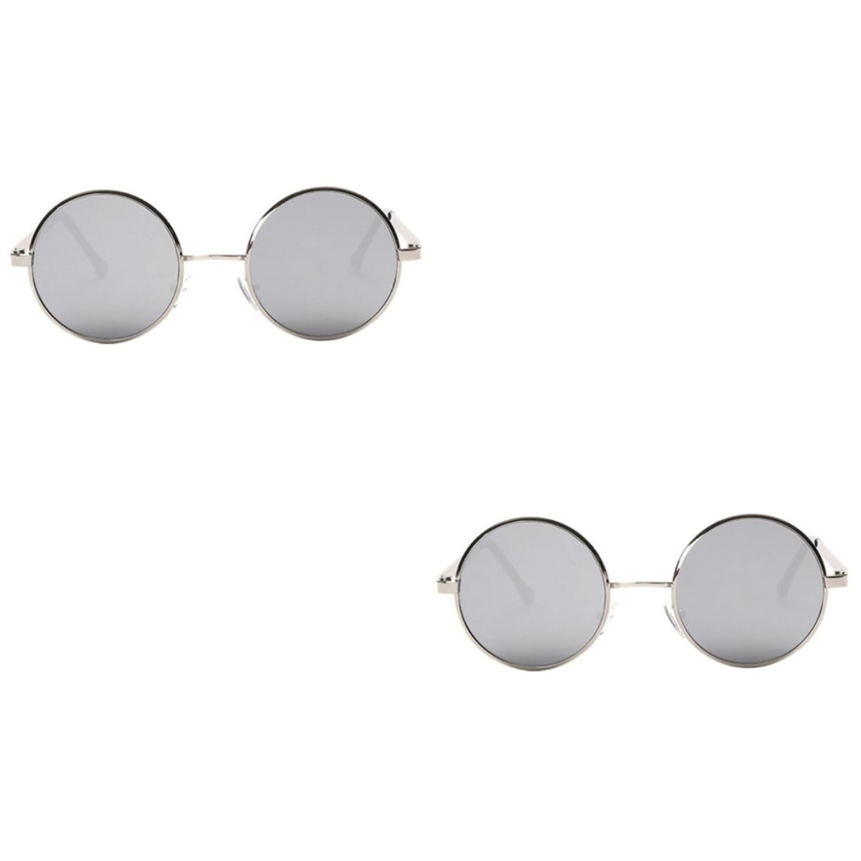 Сонцезахисні окуляри Круглі PACKOVE Металева оправа Дзеркальні лінзи UV400, фото №7