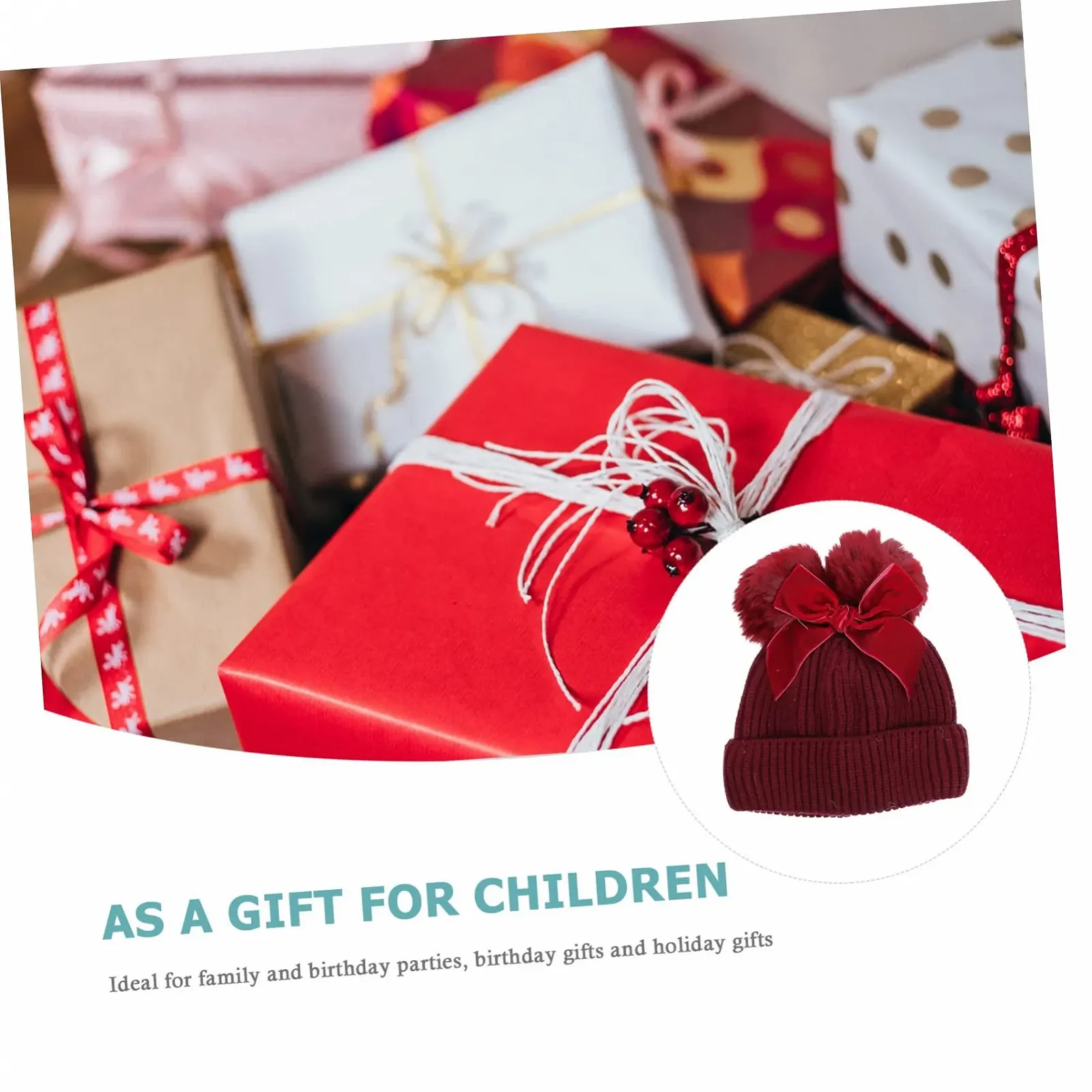 В'язана шапка WRITWAA для дітей, тепла, фото №3