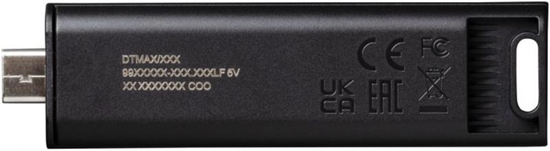 Флеш-накопитель USB3.2 256GB Type-C Kingston DataTraveler Max Black (DTMAX/256GB), фото №5