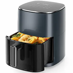 Мультипіч DUMOS 6.34 л з вікном 12-в-1 антипригарний кошик Black - Фото 1