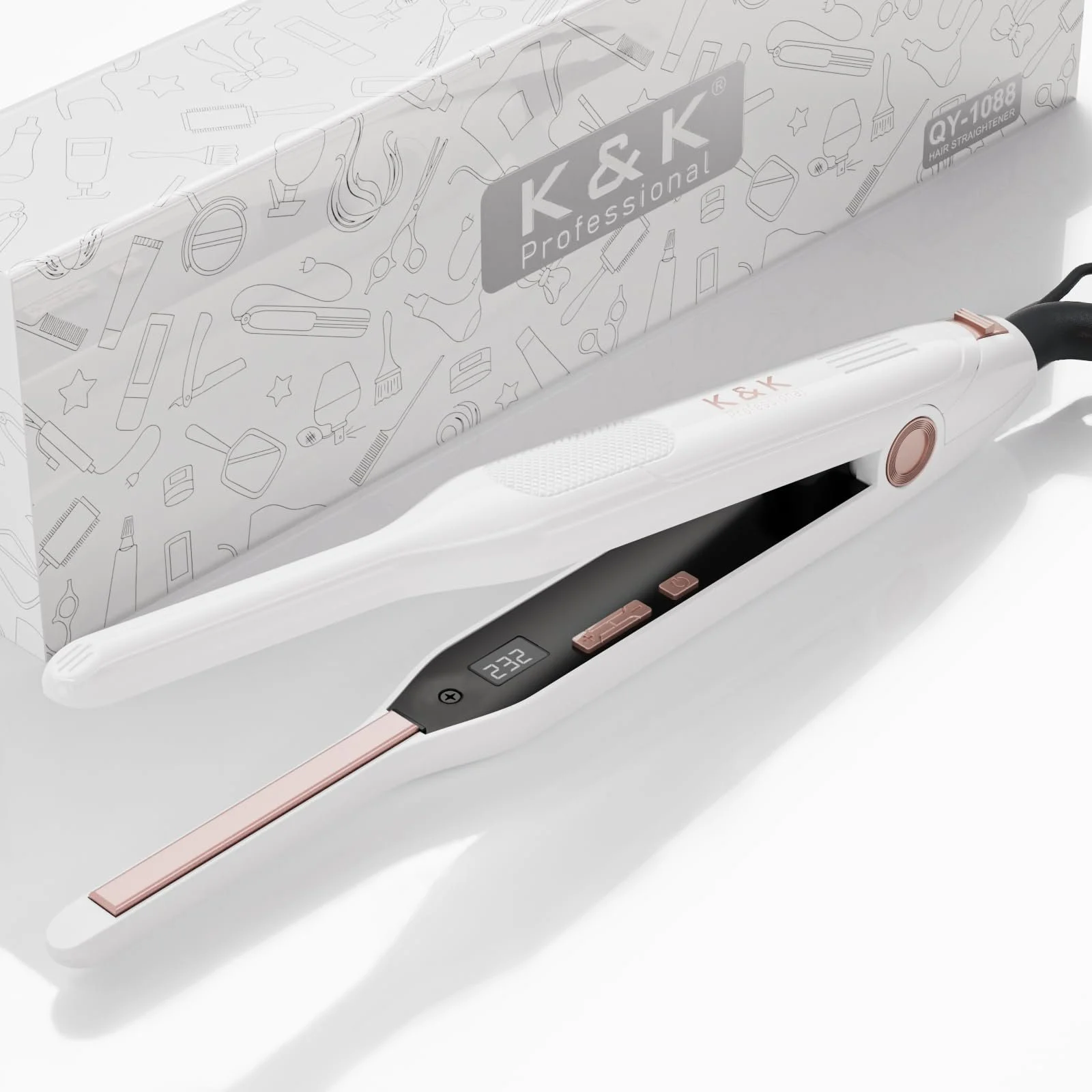 Мини-выпрямитель K&K для коротких волос 2-в-1 50-232°C 0,3 дюйма 15 с Fast Heating Dual Voltage, фото №3 Мини-выпрямитель K&K для коротких волос 2-в-1 50-232°C 0,3 дюйма 15 с Fast Heating Dual Voltage, фото №3