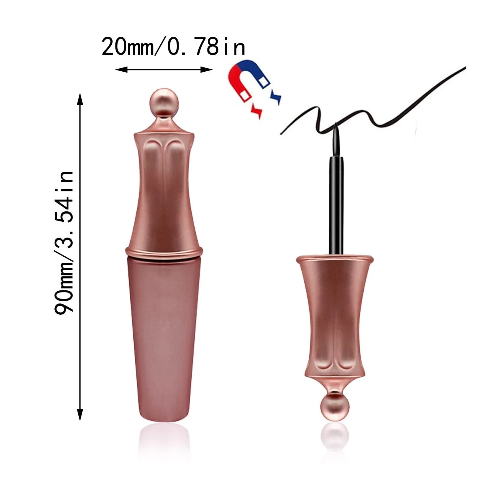 Підводка Tip Magnetic Eyeliner Рідка Чорна, фото №6 Підводка Tip Magnetic Eyeliner Рідка Чорна, фото №6