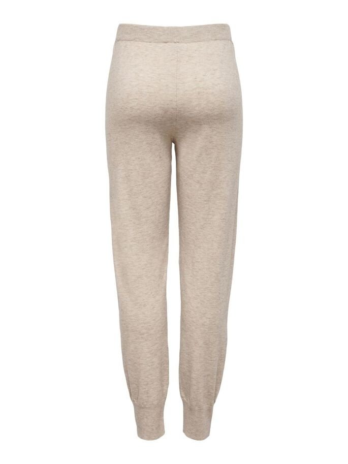 Штани ONLYOUNGER  PANTS KNT 15238341-Humus-Detail:W. MELANGE ONLY Бежевий M, фото №5