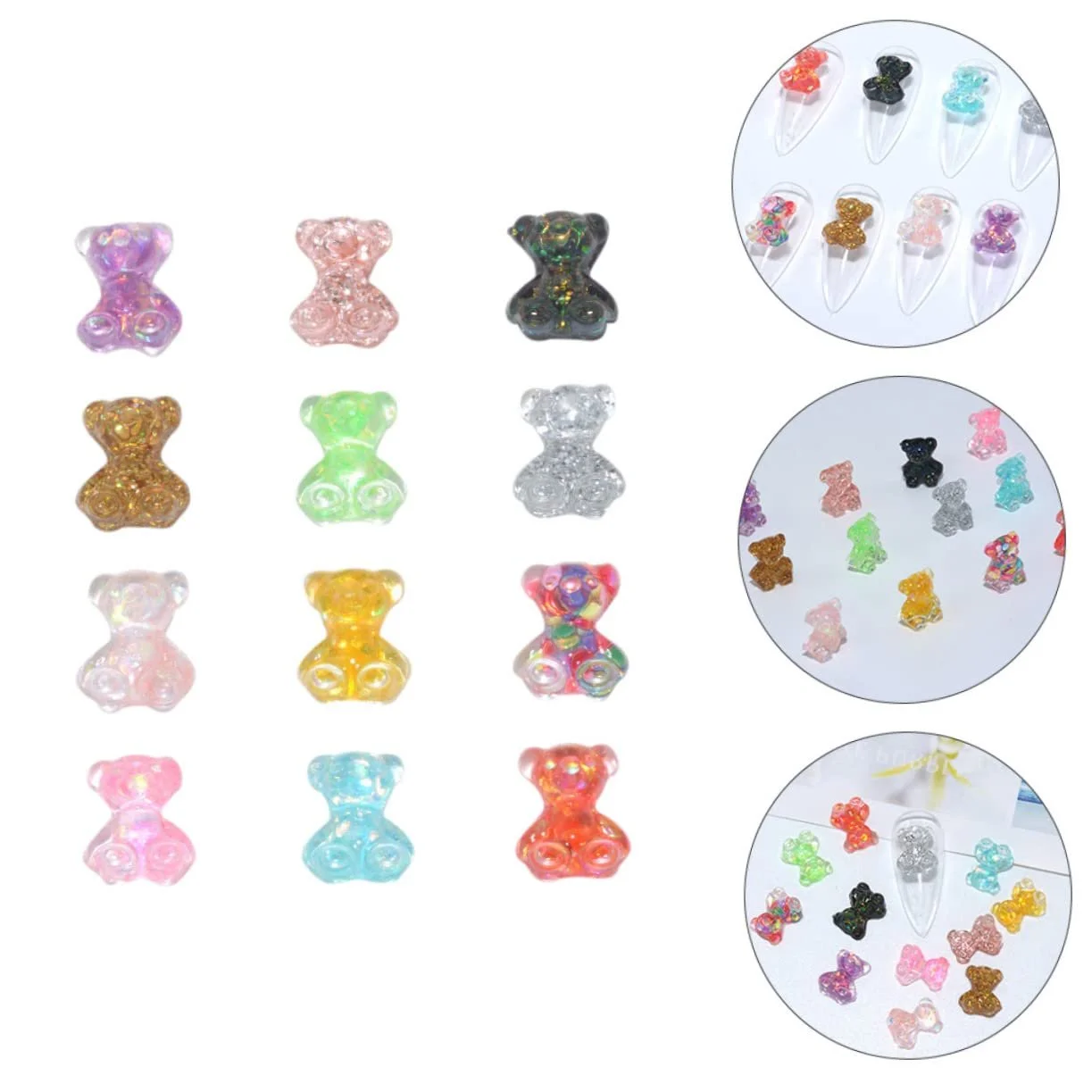 Украшение для ногтей Медведь Healvian Symphony, 300 шт., фото №3