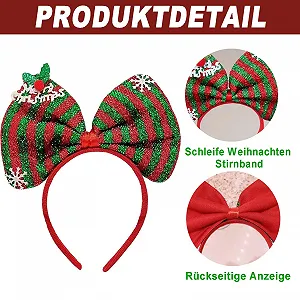 Обруч EONFAVE Рождественский synthetic.ua - Фото 1