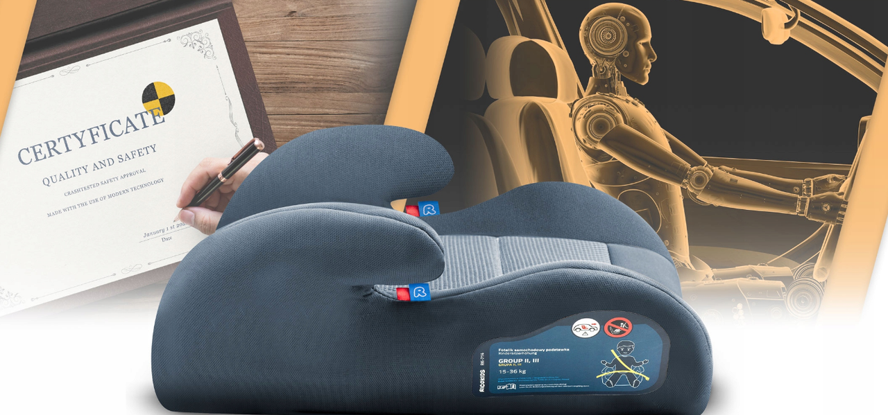 Автокресло бустер Ricokids BARIFLEX темно-серый Польша, фото №8