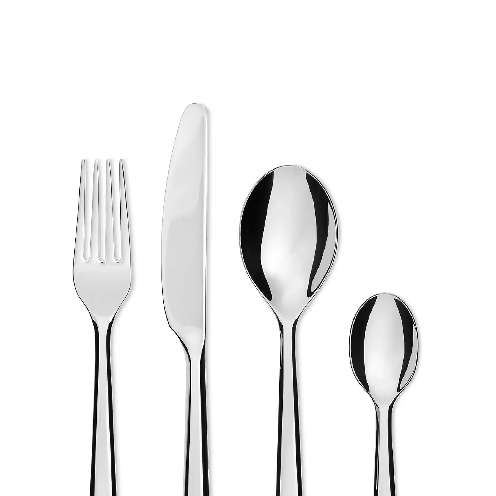 Набір столових приборів Alessi Amici BG02S24, 24 шт., нержавіюча сталь 18/10, срібний, фото №3 Набір столових приборів Alessi Amici BG02S24, 24 шт., нержавіюча сталь 18/10, срібний, фото №3