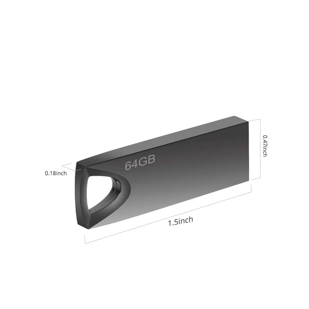 USB-накопичувач 64GB Slim Waterproof Сірий, фото №5