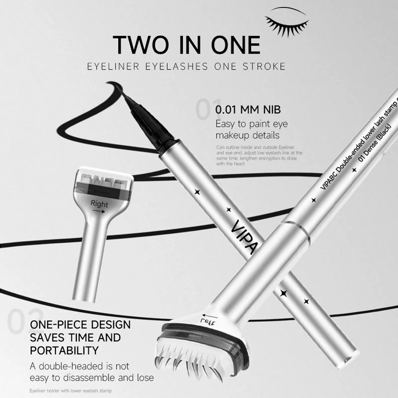 Штамп для нижніх вій 2-в-1 Underlashes U-подібний, фото №6 Штамп для нижніх вій 2-в-1 Underlashes U-подібний, фото №6