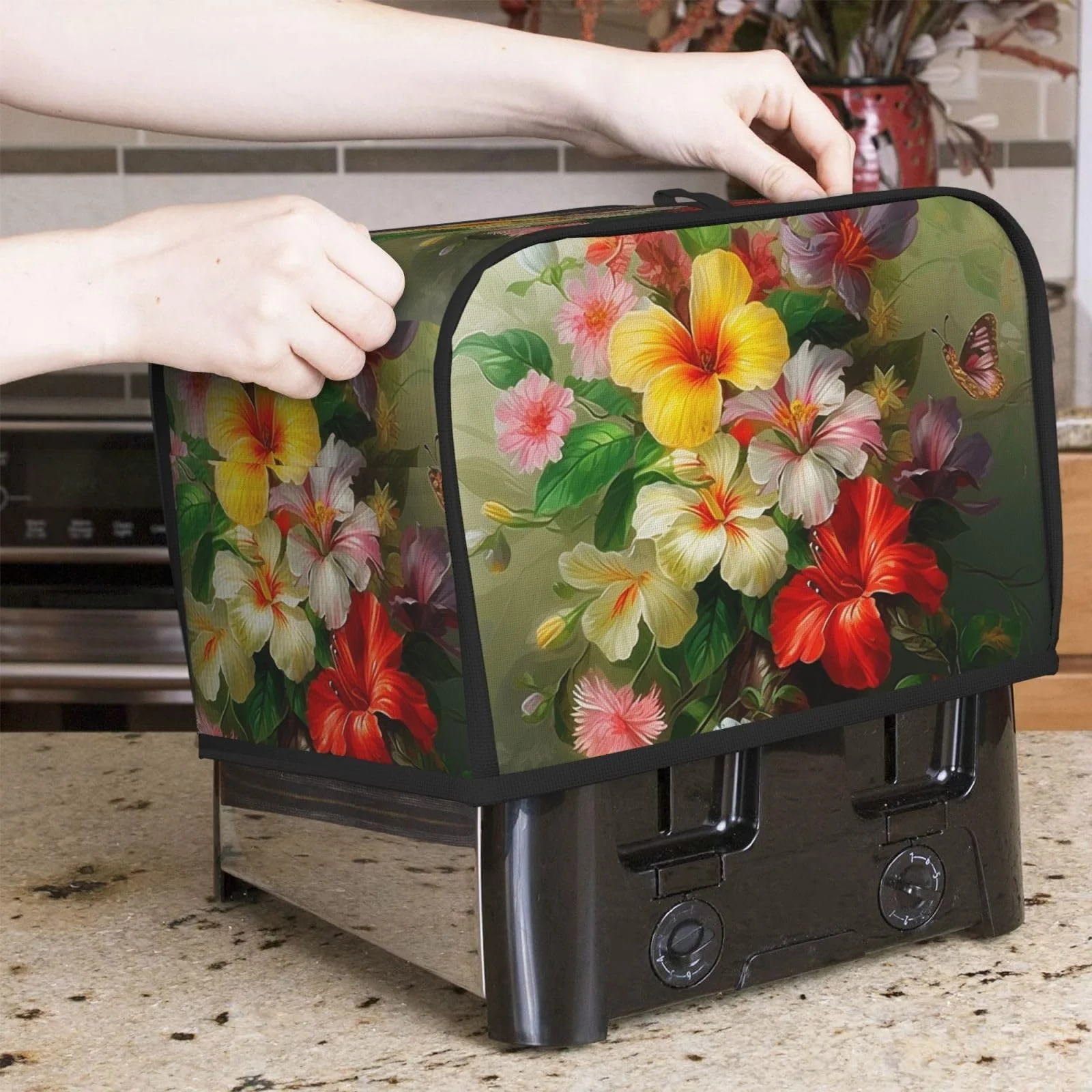 Чохол для тостера на 2 скибки з двома кишенями, фото №5 Чохол для тостера на 2 скибки з двома кишенями, фото №5