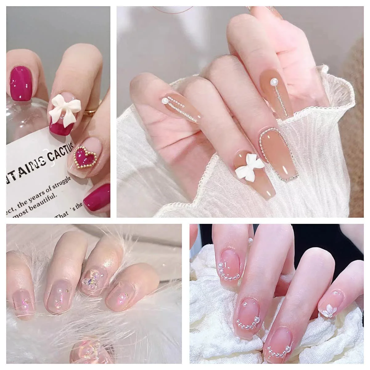 3D Прикраса для нігтів у вигляді краватки-метелика, 2 коробки, фото №6