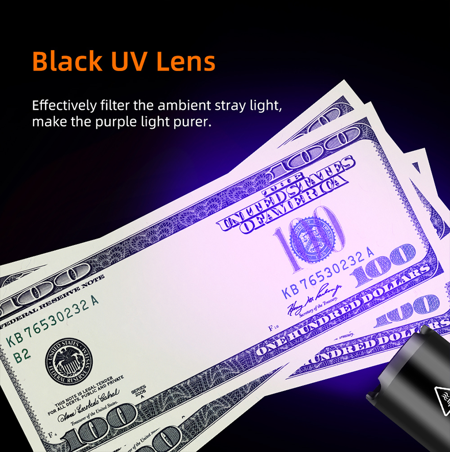 Фонарь ультрафиолетовый аккумуляторный Z01 SuperFire, фото №6