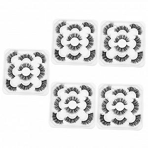 Вії Angoily 25 Пар 3D Чорний Довгий Дівчина Волокно - Фото 1