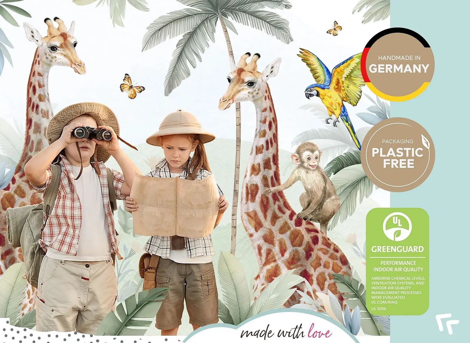 Наклейка на стену Little Deco DL935-5 Радуга Бохо Сердца для детской комнаты, фото №5