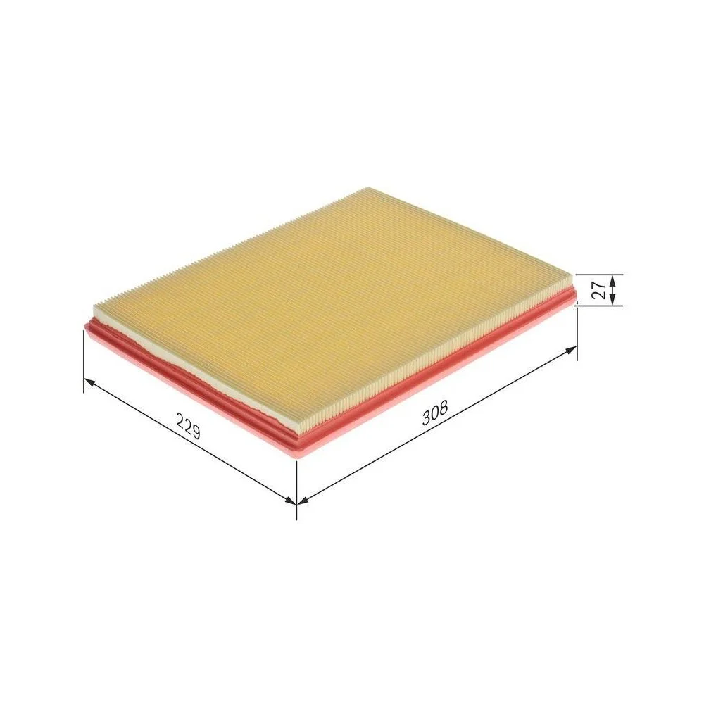 Воздушный фильтр BOSCH 1 457 433 007 для GMC OPEL PEUGEOT VAUXHALL CHEVROLET HOLDEN, фото №1