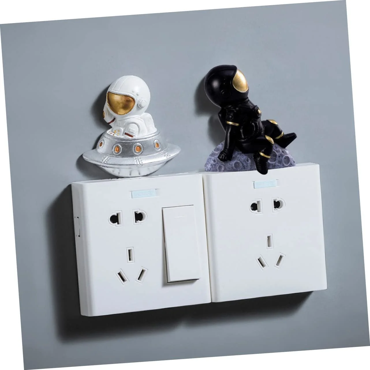 Наклейка на выключатель Yardenfun 1 шт. Астронавт 3D из натуральной смолы, фото №2
