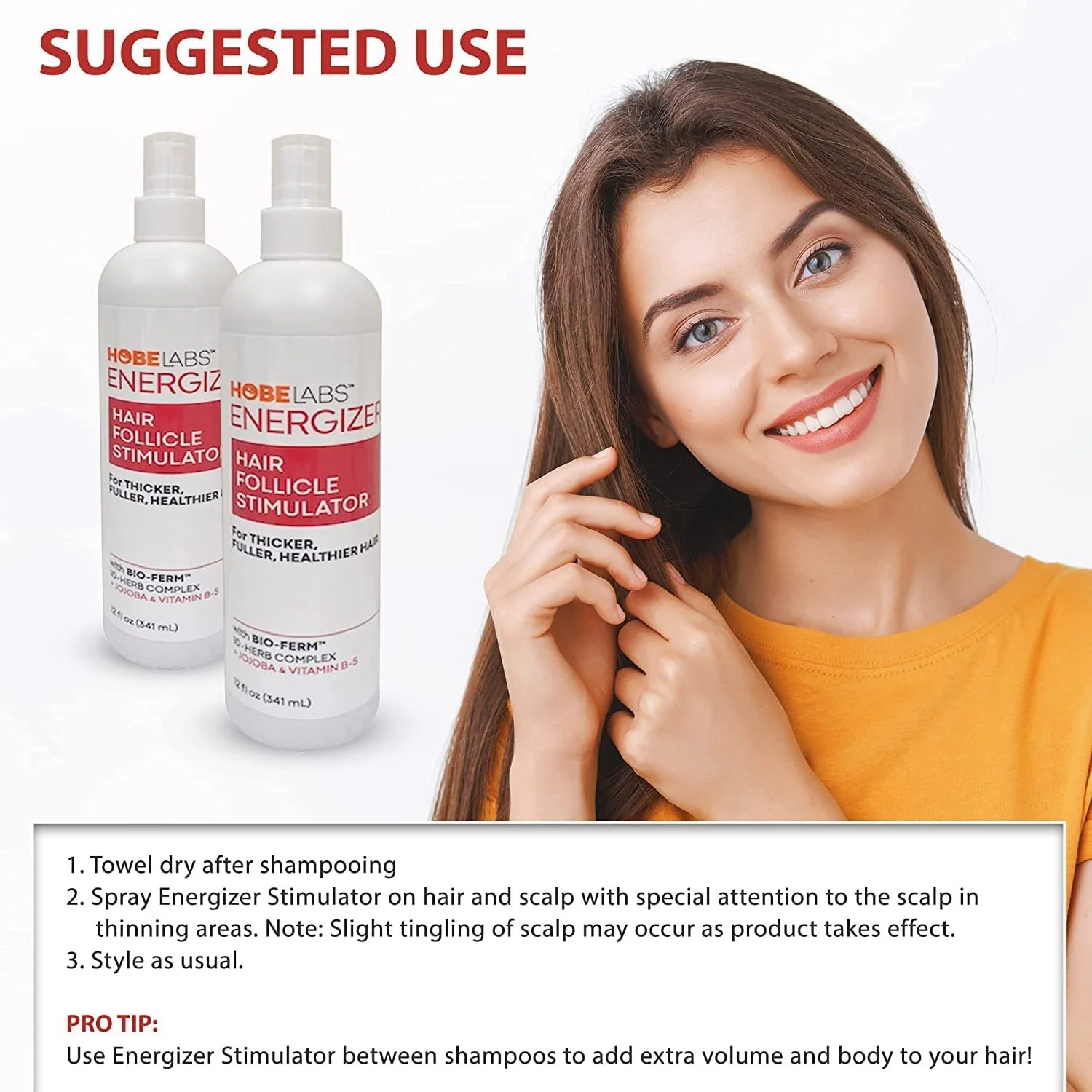 Стимулятор волосяных фолликулов Hobe Labs Energizer, 236 мл, фото №6
