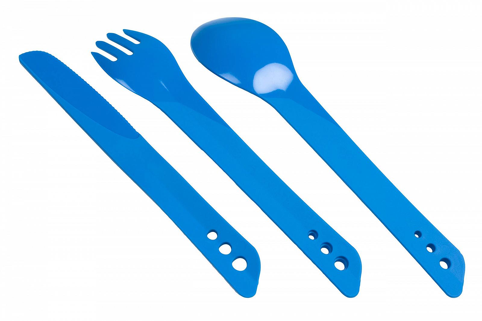 Набор столовых приборов Lifeventure Ellipse Plastic Interlocking для кемпинга, путешествий и использования на открытом воздухе, фото №4