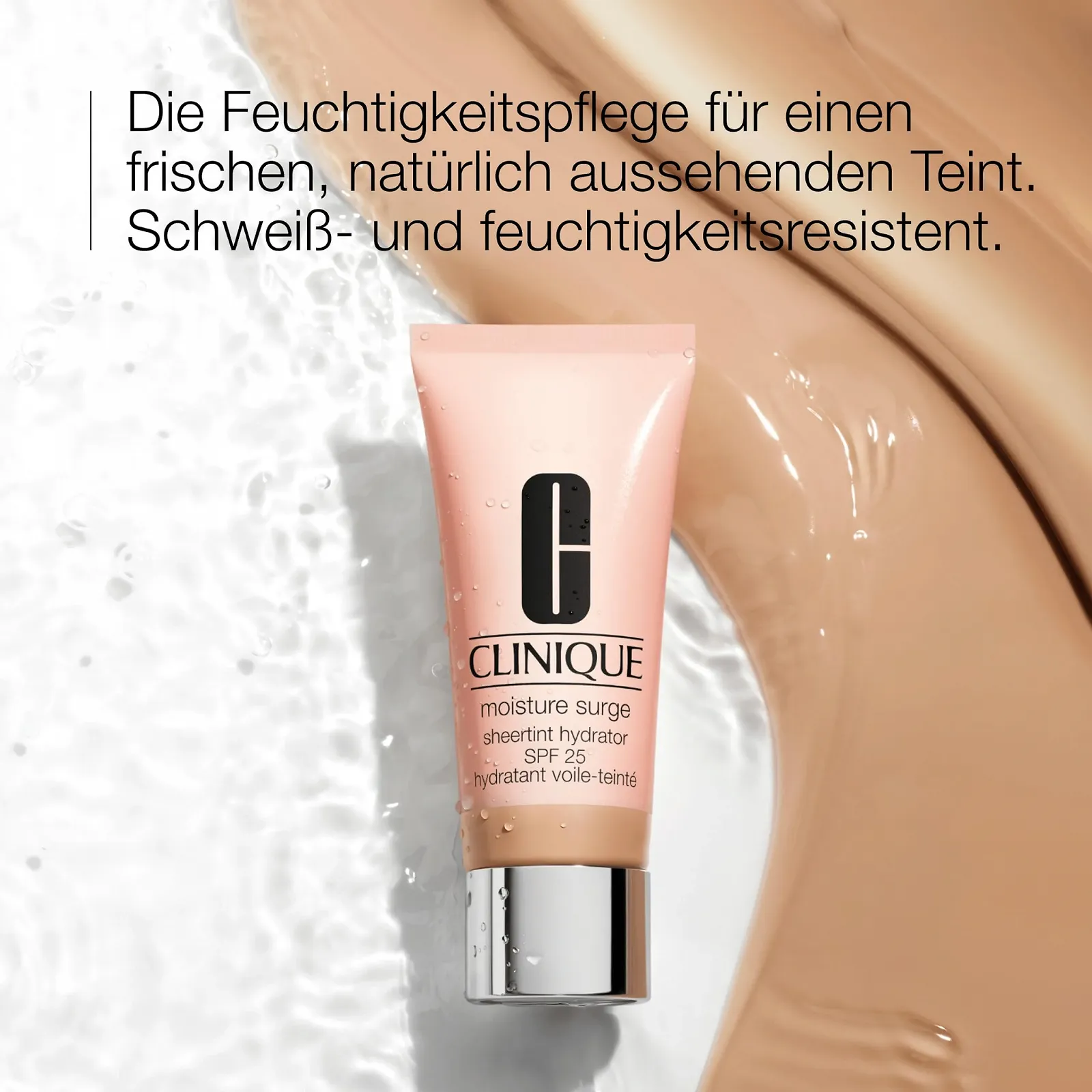 Зволожуючий засіб Clinique Moisture Surge Sheertint Hydrator SPF 25 з гіалуроновою кислотою та алое, фото №2 Зволожуючий засіб Clinique Moisture Surge Sheertint Hydrator SPF 25 з гіалуроновою кислотою та алое, фото №2