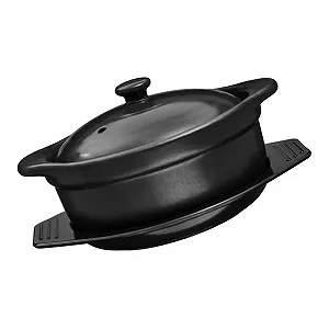 Кастрюля Homoyoyo Керамическая С крышкой и ручкой Для медленного приготовления - Фото 1