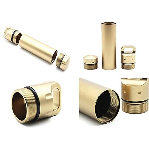 Контейнер EDC Vogueing Tool, 4 шт., алюмінієва капсула для виживання, водонепроникний тримач для таблеток, фото №5