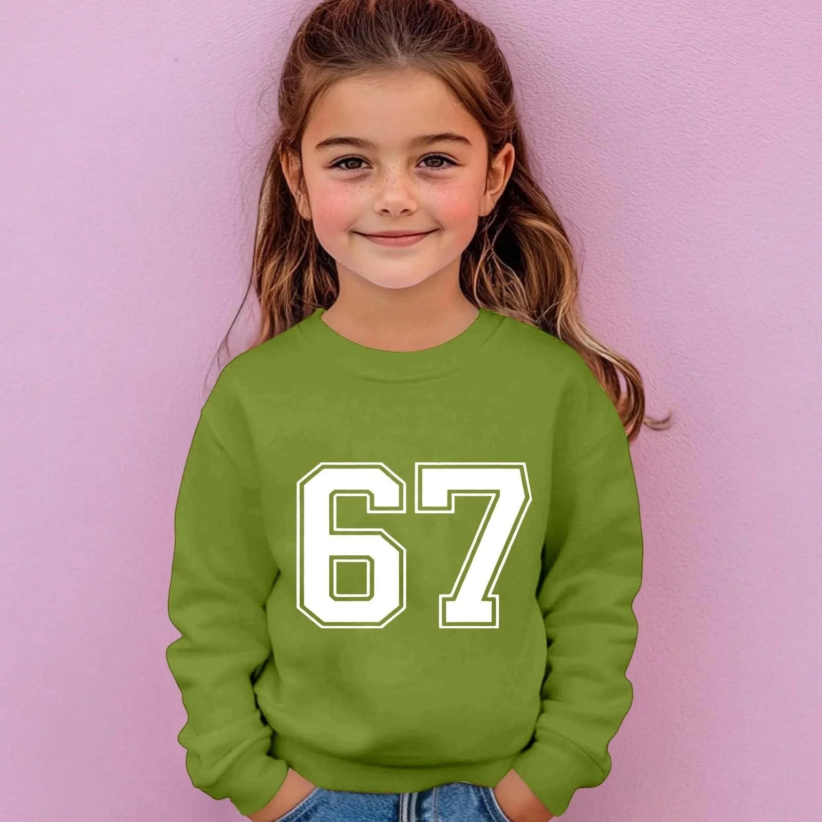 Толстовка Детская для мальчиков Толстовки для мальчиков Лонгслив для девочек Флисовый пуловер Теплый свитшот С принтом 67 Лонгслив Толстовка Худи, фото №5