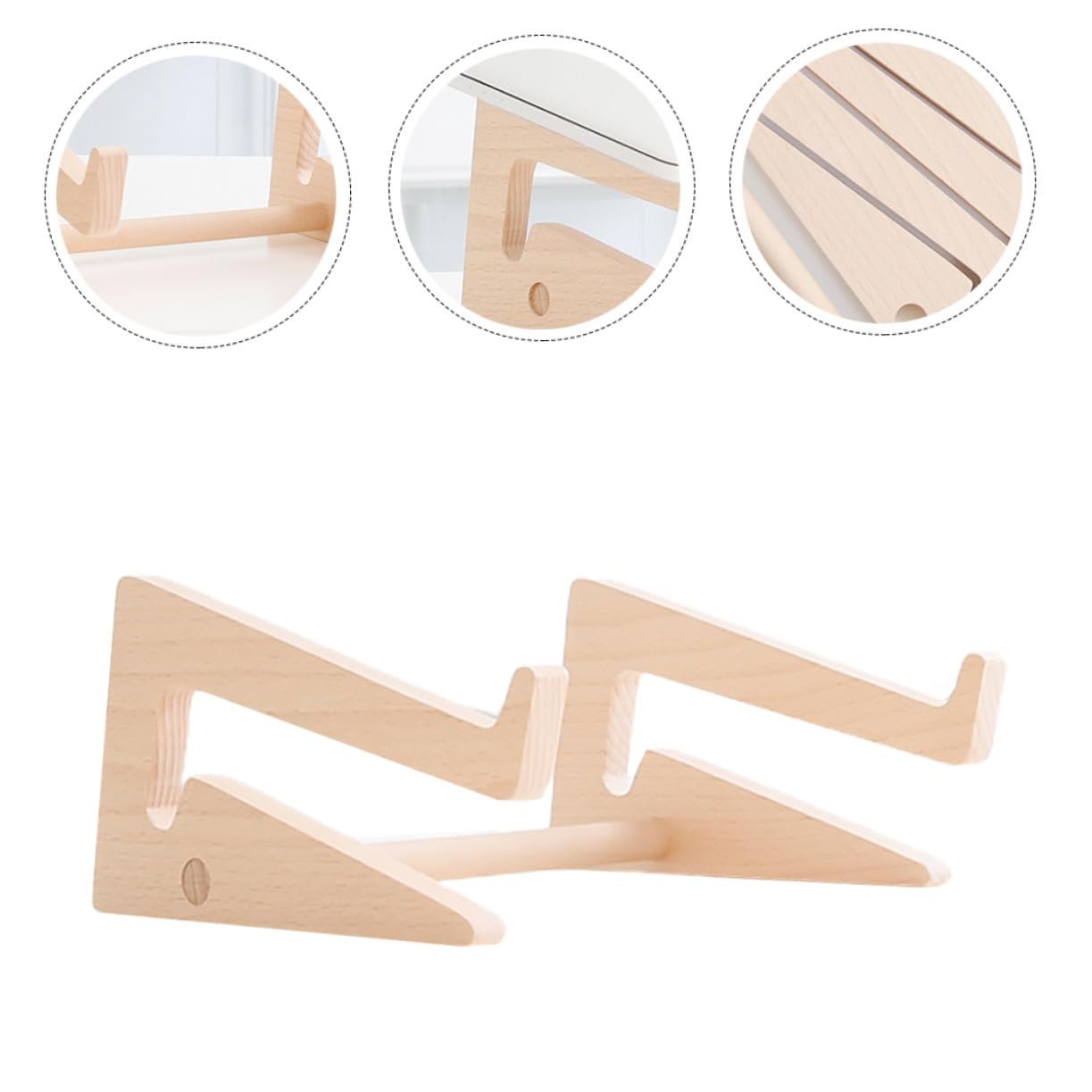 Підставка для ноутбука Деревʼяна Портативна Легка Тримач для компʼютера Ергономічна, фото №4 Підставка для ноутбука Деревʼяна Портативна Легка Тримач для компʼютера Ергономічна, фото №4