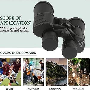 Біноклі mansH Professional 20x50 Нічного бачення Водонепроникні Чорний synthetic.ua - Фото 1