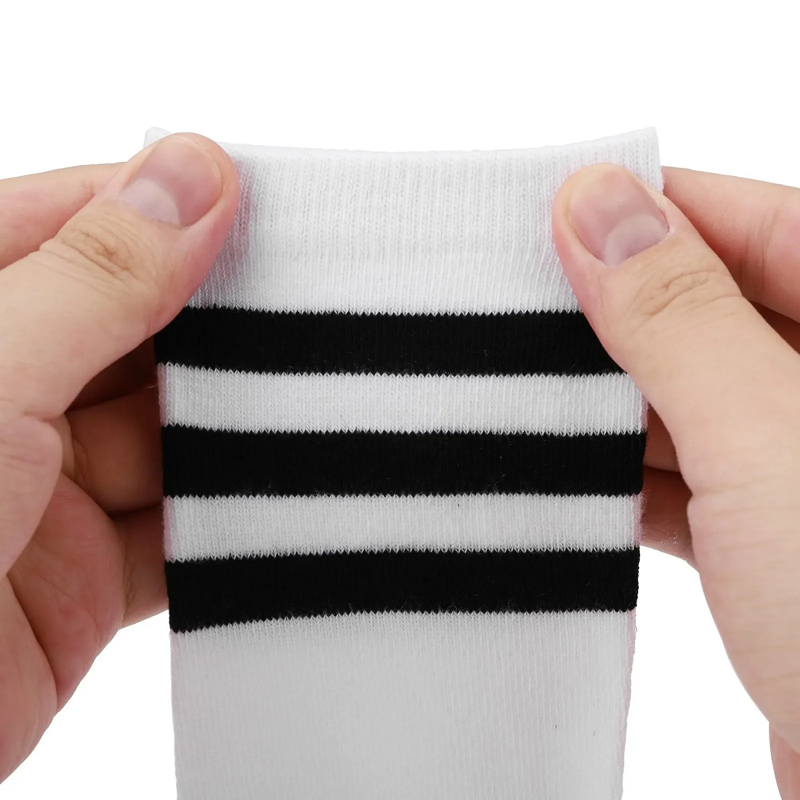 Полосатые носки Футбольные спортивные носки Носки для черлидеров Костюм для косплея Женские девичьи костюмы Хлопковые чулки Overknees, фото №4