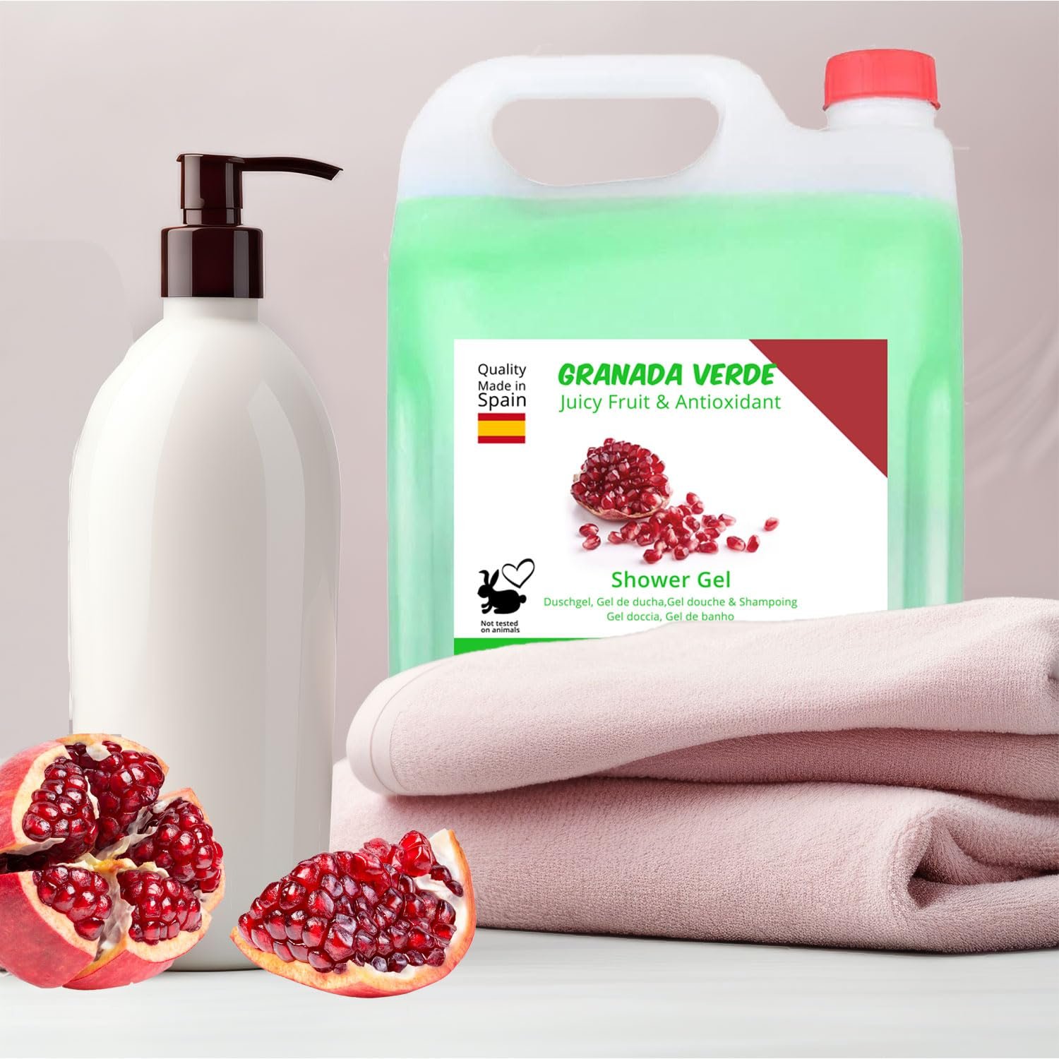 Гель для душу Pomegranate 5 л Каністра pH-нейтральний, фото №5