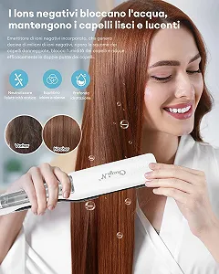 Паровой выпрямитель CkeyiN Professional Steam Ceramic 2-in-1 PTC Negative Ion 30s 100-230°C Белый цена на synthetic.ua - Фото 1 Паровой выпрямитель CkeyiN Professional Steam Ceramic 2-in-1 PTC Negative Ion 30s 100-230°C Белый synthetic.ua - Фото 1