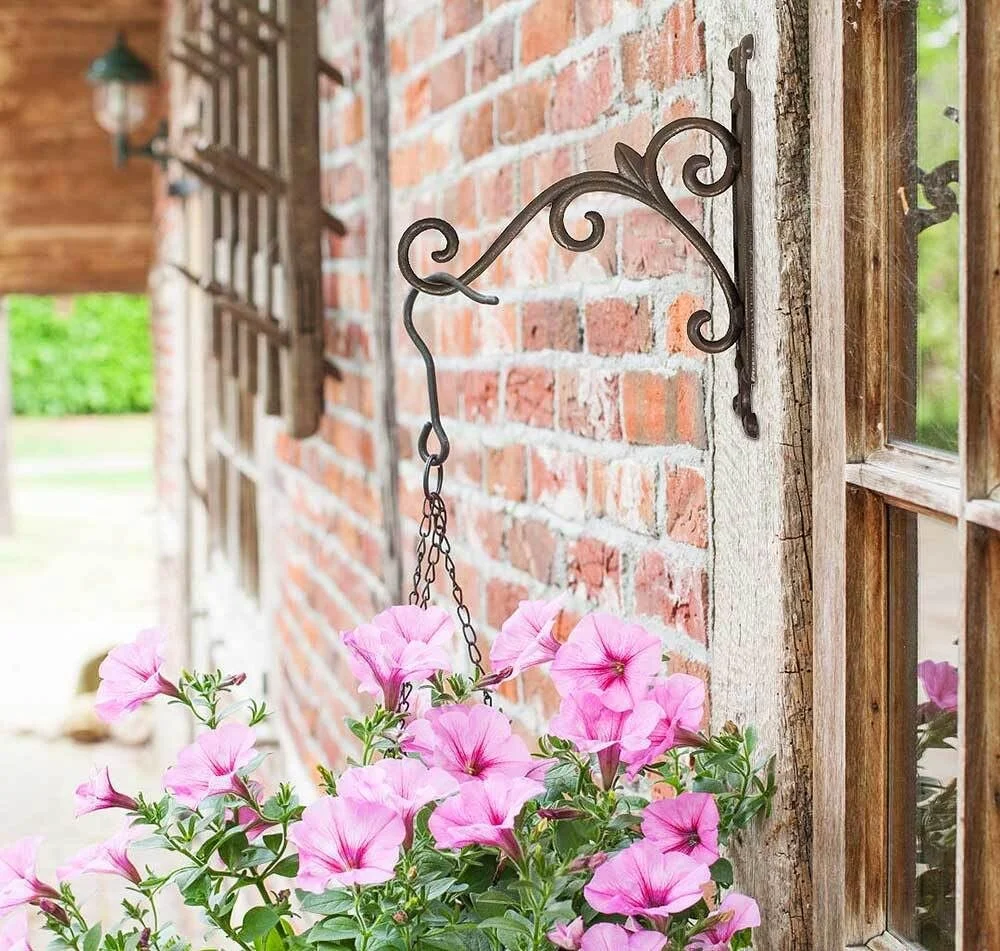 Кронштейн настенный для кашпо zeitzone чугунный винтажный 31 см, фото №2