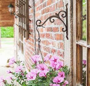 Кронштейн настінний для кашпо zeitzone чавунний вінтажний 31 см synthetic.ua - Фото 1