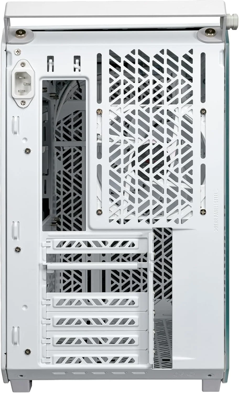 Корпус Cooler Master Qube 500 Flatpack / Без БП / EATX / USB Type-C / Стекло / Белый, фото №9