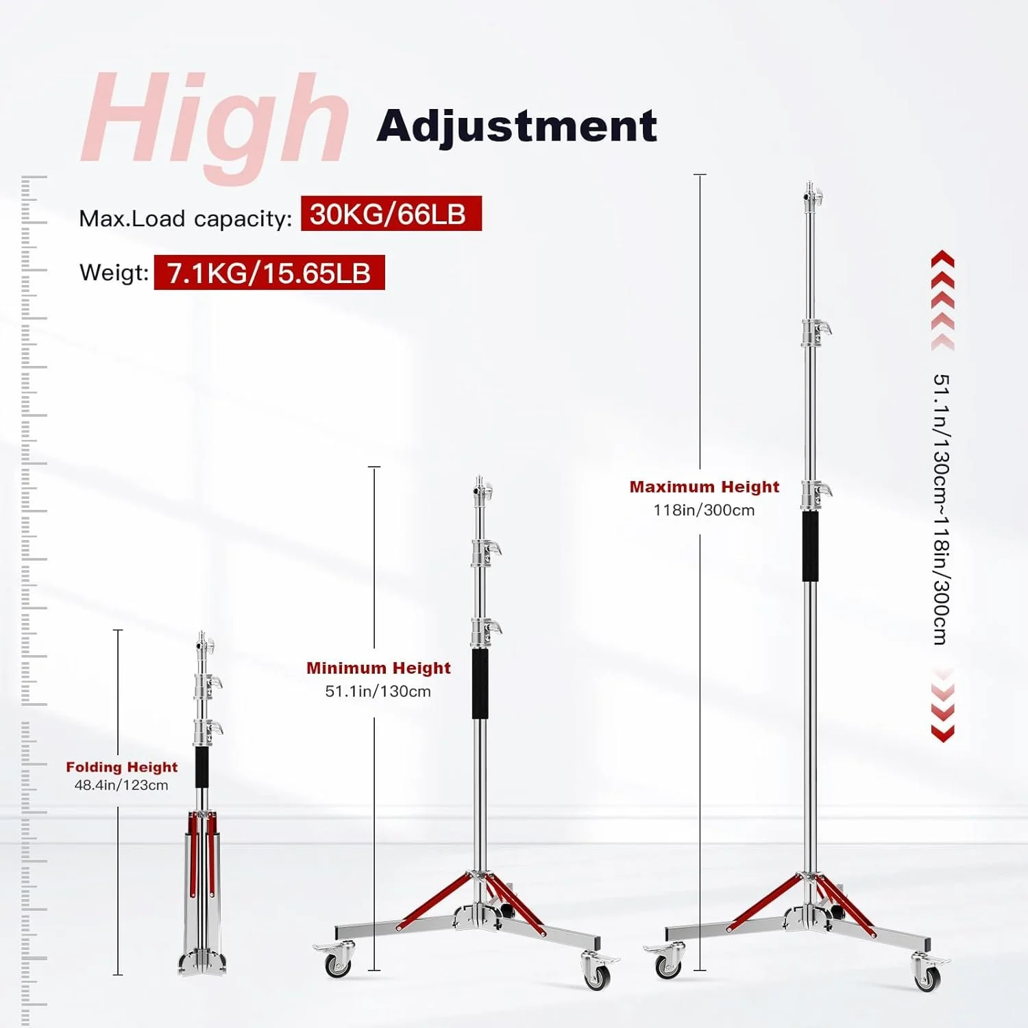 Штатив Soonpho WS-300 Pro Stainless Steel, фото №2 Штатив Soonpho WS-300 Pro Stainless Steel, фото №2
