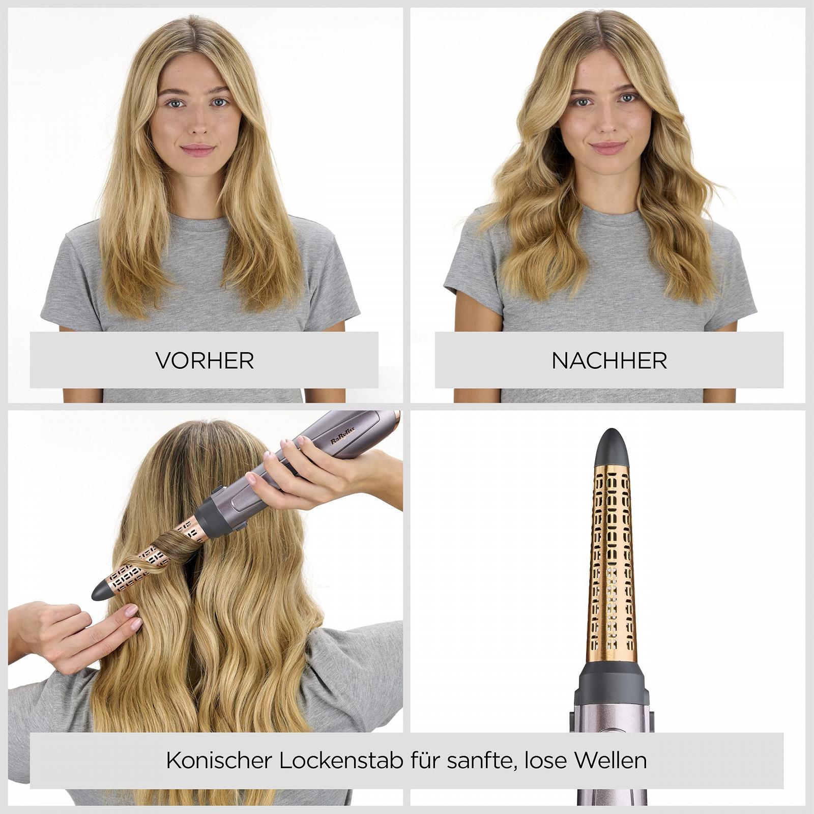 Фен-щітка BaByliss Air Style 1000 AS136E 1000 Вт з 4 насадками Silver Rose Gold, фото №5 Фен-щітка BaByliss Air Style 1000 AS136E 1000 Вт з 4 насадками Silver Rose Gold, фото №5