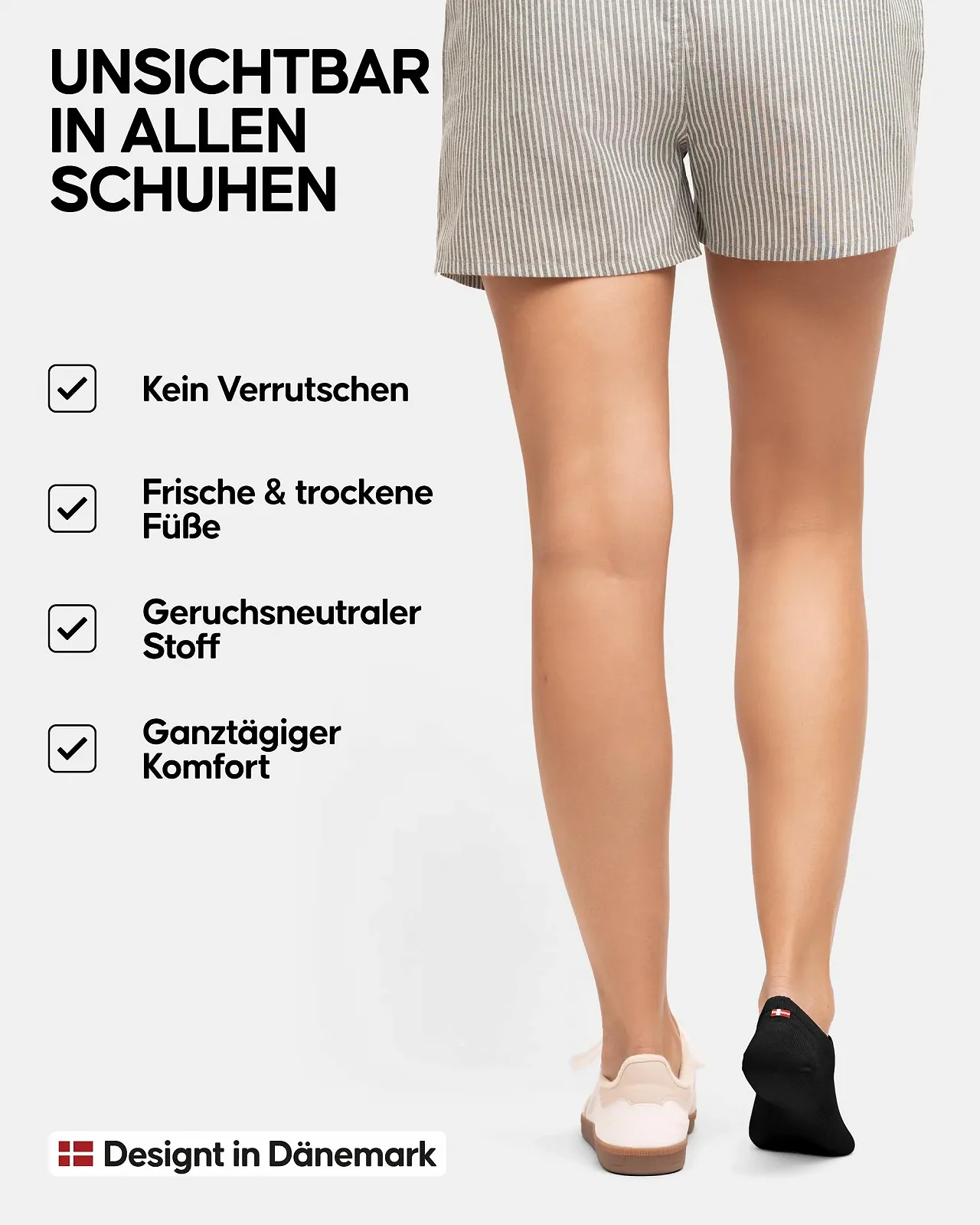 Шкарпетки DANISH ENDURANCE Unisex Sneaker, невидимі, 6 пар, фото №3