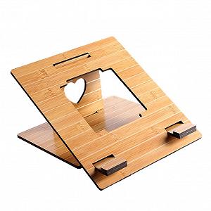 Подставка для ноутбука Деревянная Портативная Компактная для дома офиса спальни - Фото 1