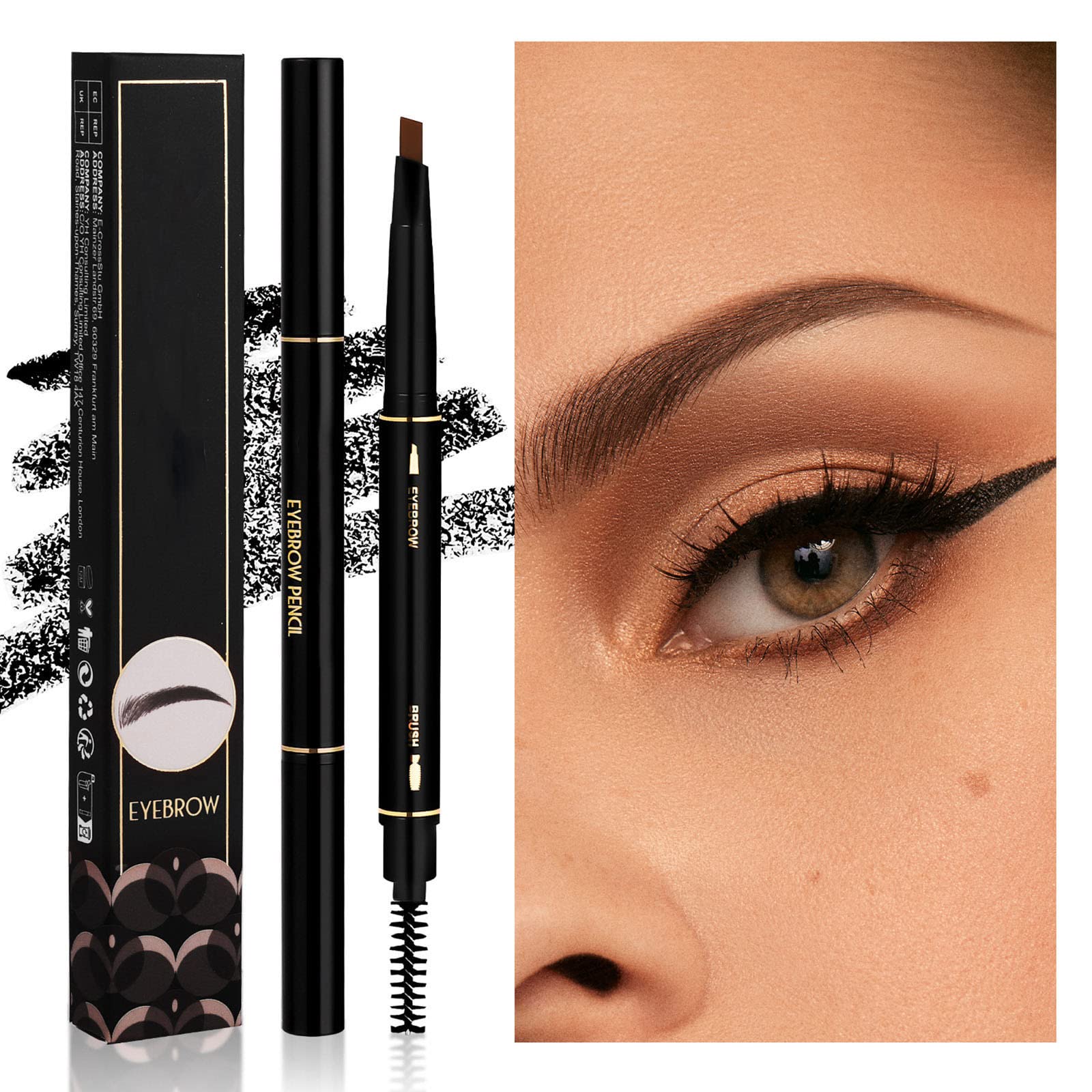 Карандаш для бровей Long Lasting Natural Look Eyebrow Pencil and Brush Liquid Tattoo Eyebrow Gel Long-Lasting Fibres, фото №5 Карандаш для бровей Long Lasting Natural Look Eyebrow Pencil and Brush Liquid Tattoo Eyebrow Gel Long-Lasting Fibres, фото №5