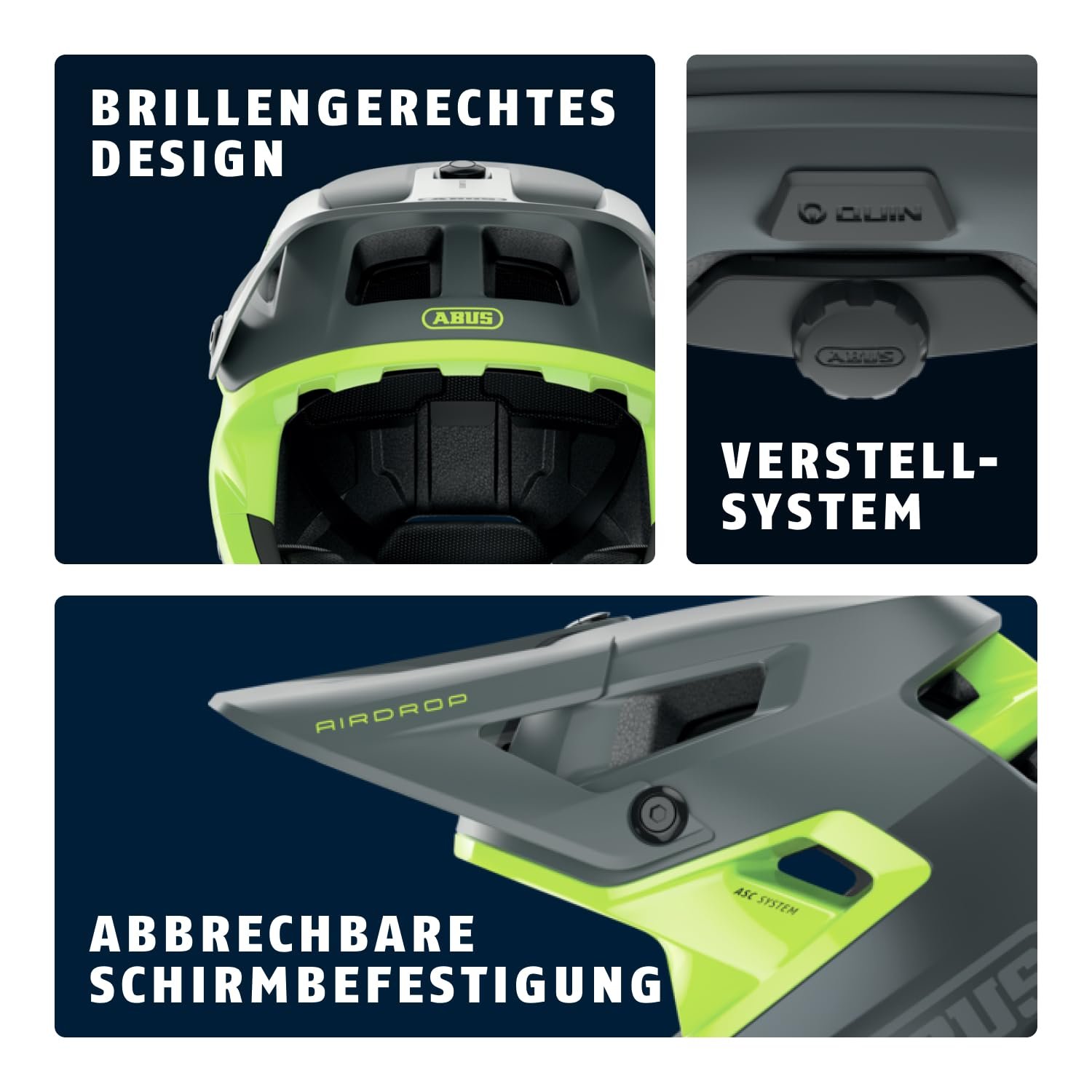 Шлем Fullface ABUS AirDrop MIPS MTB Downhill, Freeride и Enduro, фото №4