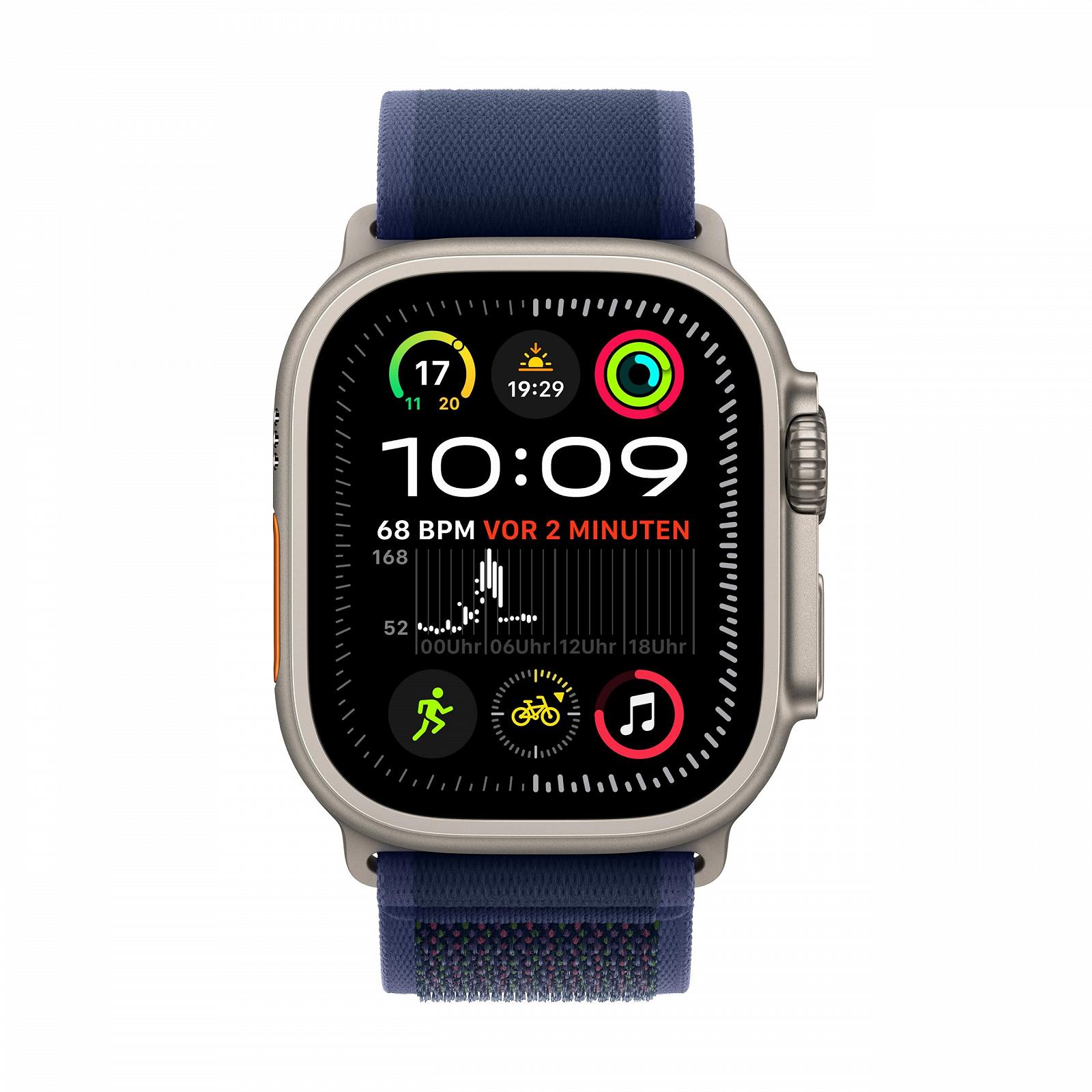 Смарт-годинник Apple Watch Ultra 2 (GPS + Cellular 49 мм) Титановий корпус Nature та ремінець Trail Loop синій (S/M), фото №2
