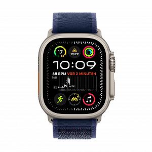 Смарт-годинник Apple Watch Ultra 2 (GPS + Cellular 49 мм) Титановий корпус Nature та ремінець Trail Loop синій (S/M) synthetic.ua - Фото 1