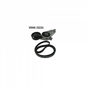 Комплект поліклинового ременя SKF VKMA 31034 для AUDI MERCEDES-BENZ MITSUBISHI SEAT SKODA - Фото 1