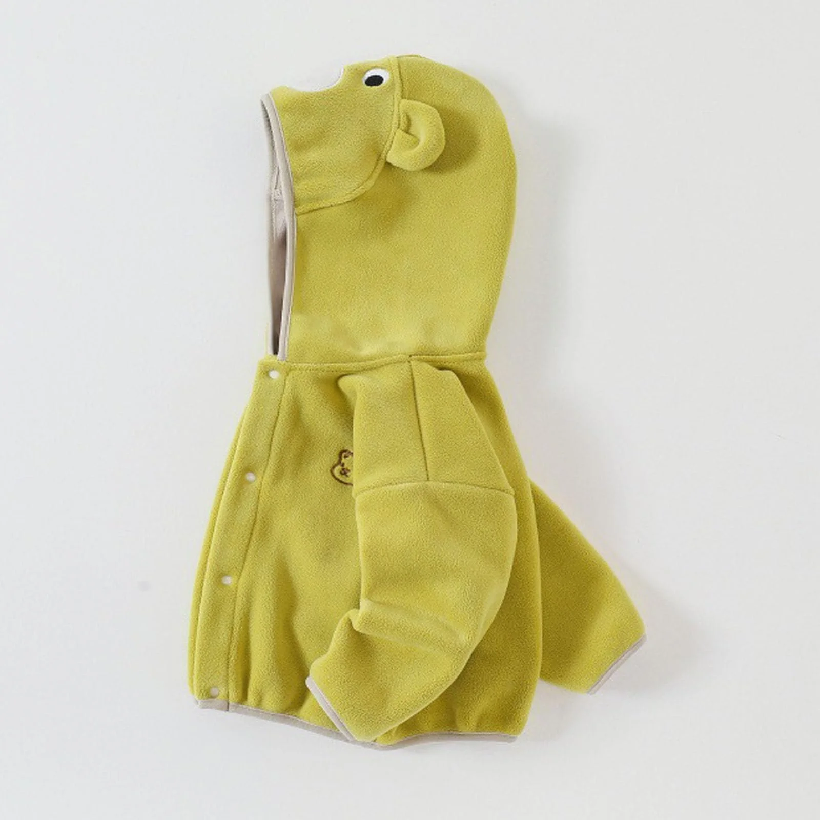 Куртка з ведмежої вовни NZYIHAO для дівчаток з капюшоном, фото №5