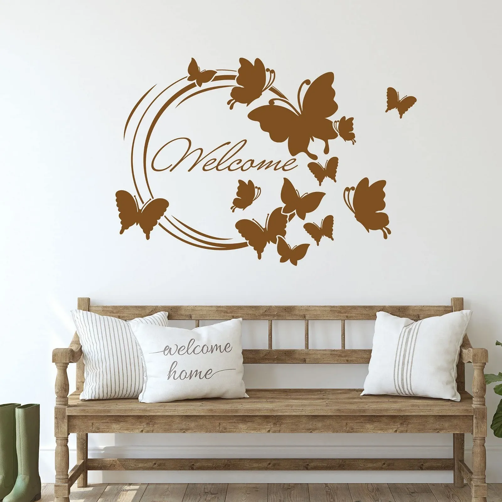Наклейка на стену GRAZDesign Welcome Butterflies 43 x 30 см 073 Dark Grey, фото №3